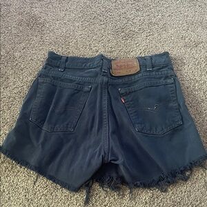 Levi's Women's Dark Blue Jean Shorts